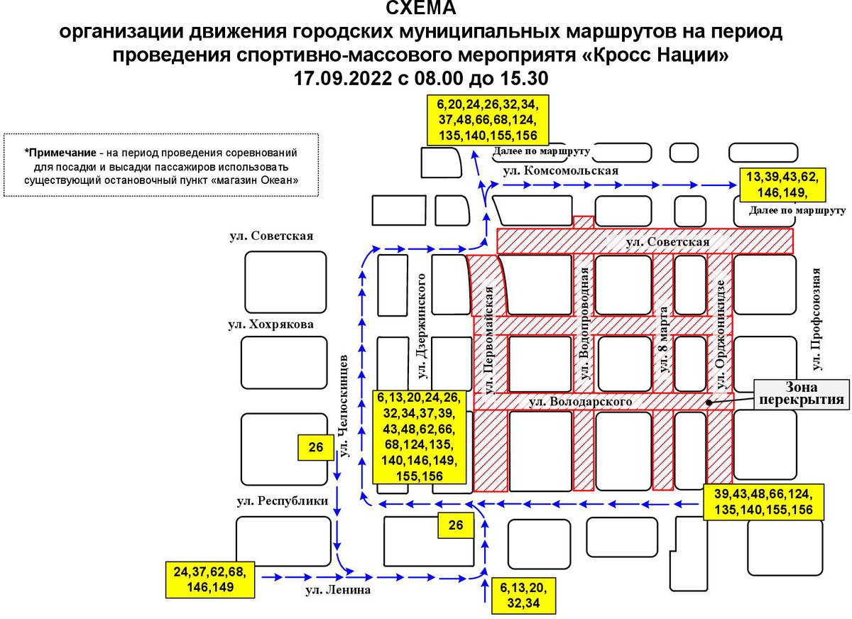 Схема объезда dwg