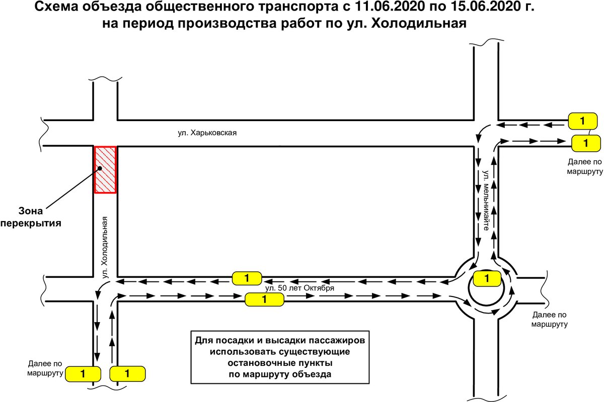 Схема объезда dwg